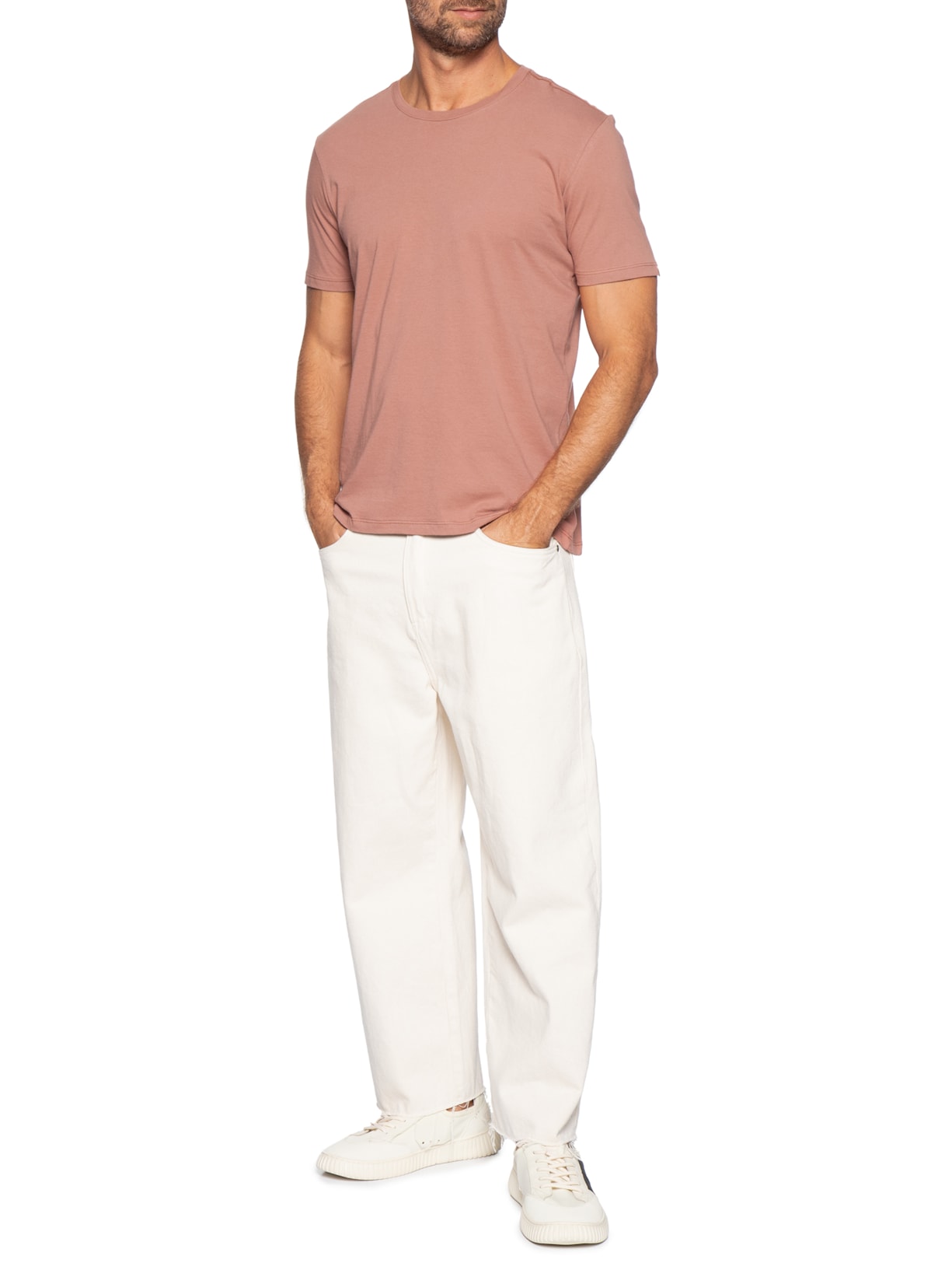 Camiseta Masculina Básica Em Algodão Marrom Pineapple