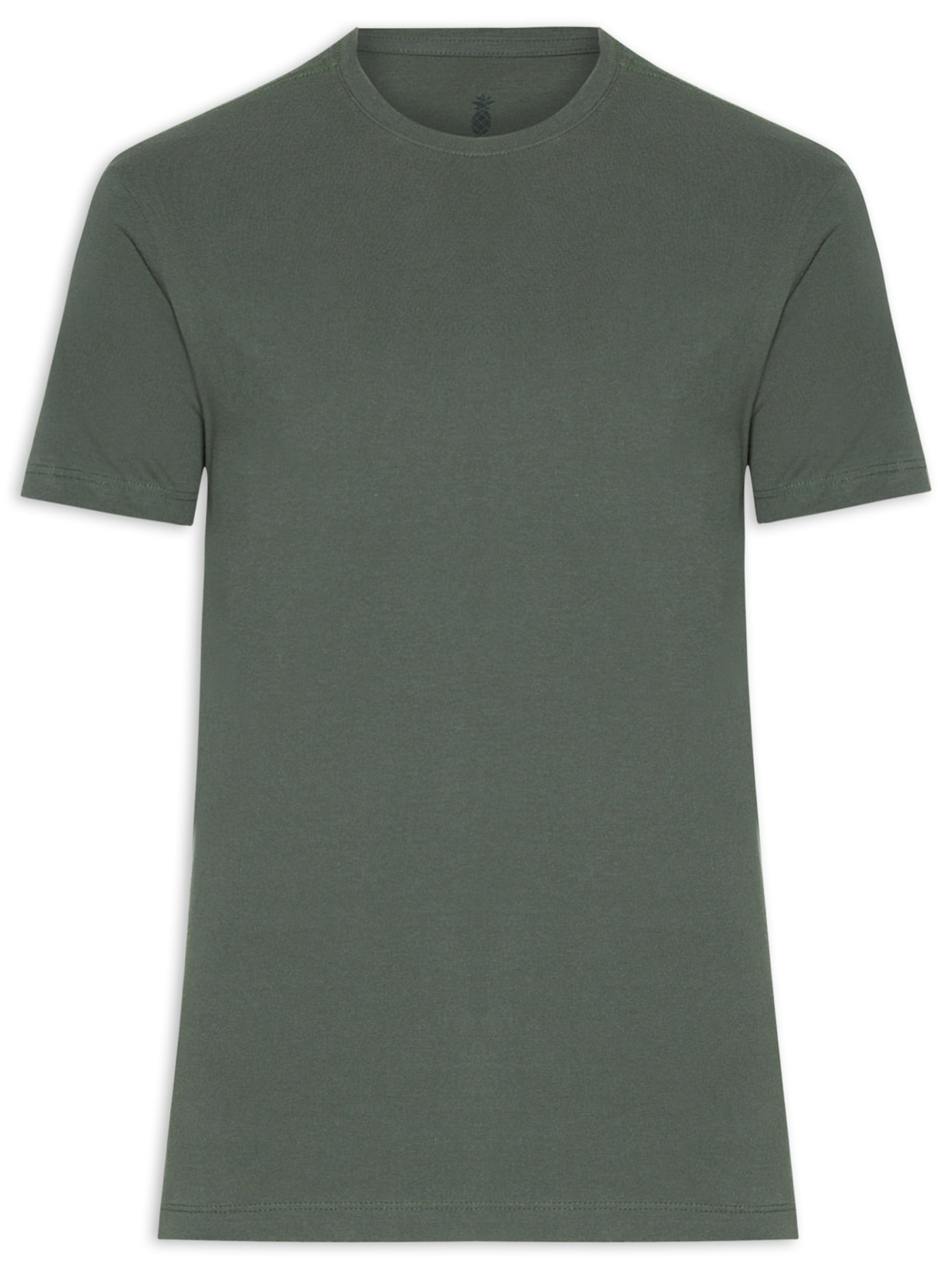 Camiseta Masculina Básica Em Algodão - Verde