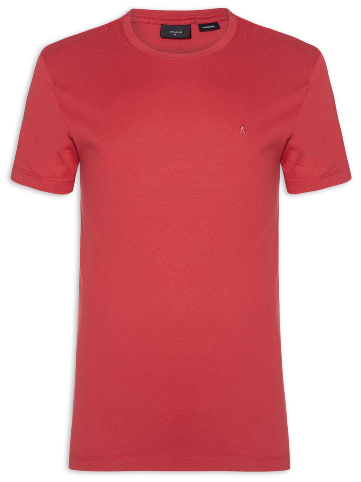 Camiseta Masculina Básica Em Algodão - Vermelho