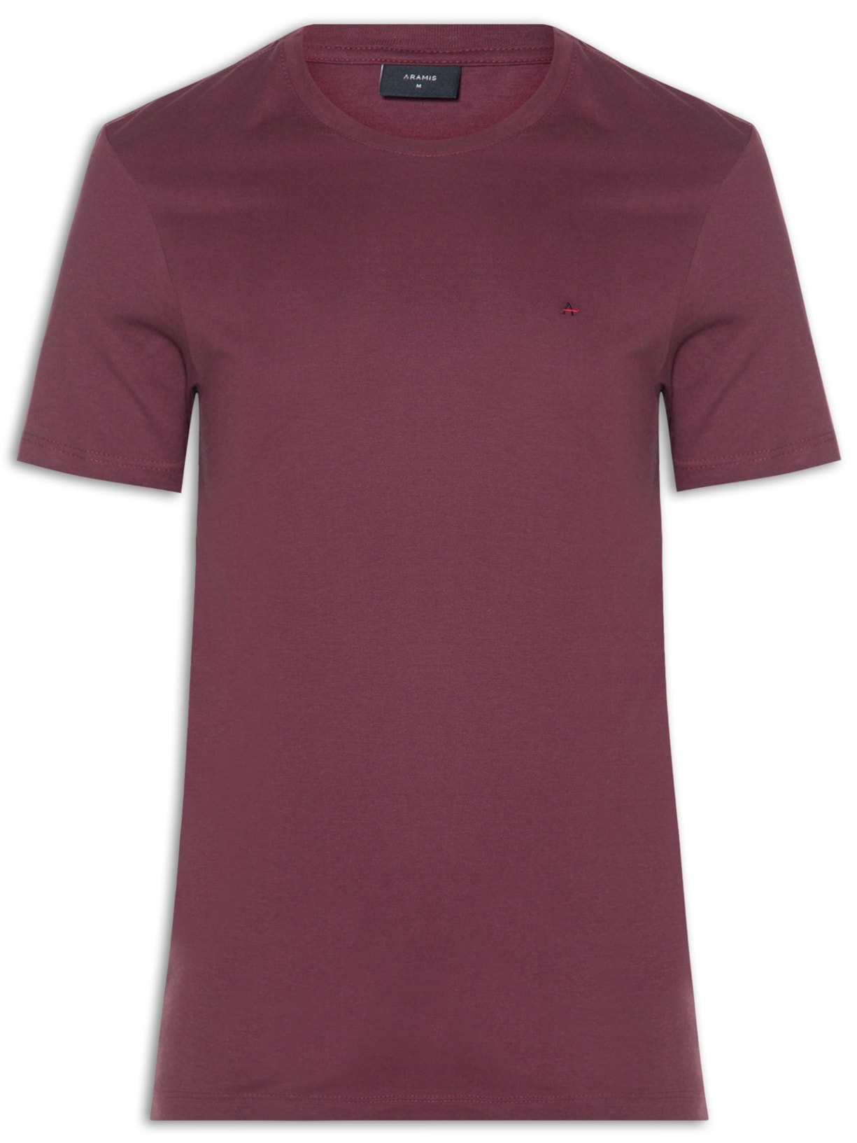 Camiseta Masculina Básica Em Algodão - Vinho