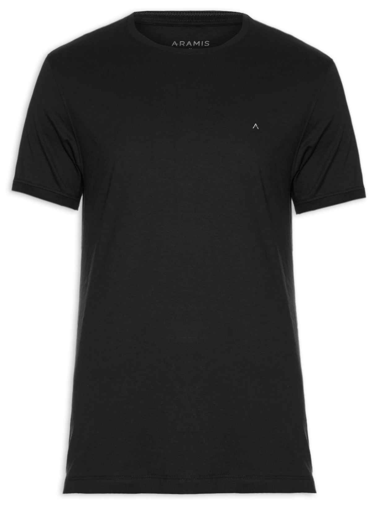 Camiseta Masculina Básica Friso - Preto