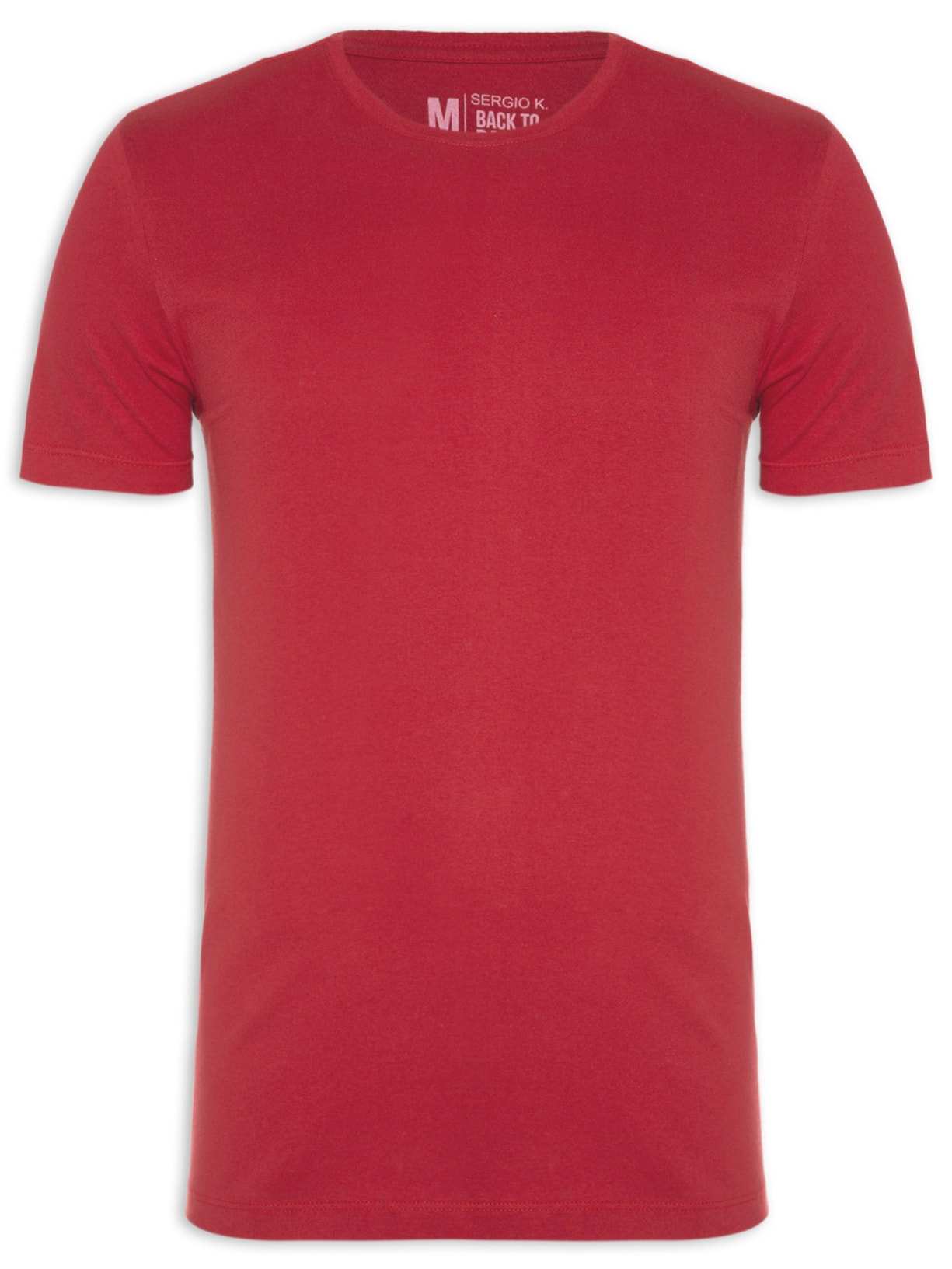 Camiseta Masculina Básica G. Careca - Vermelho