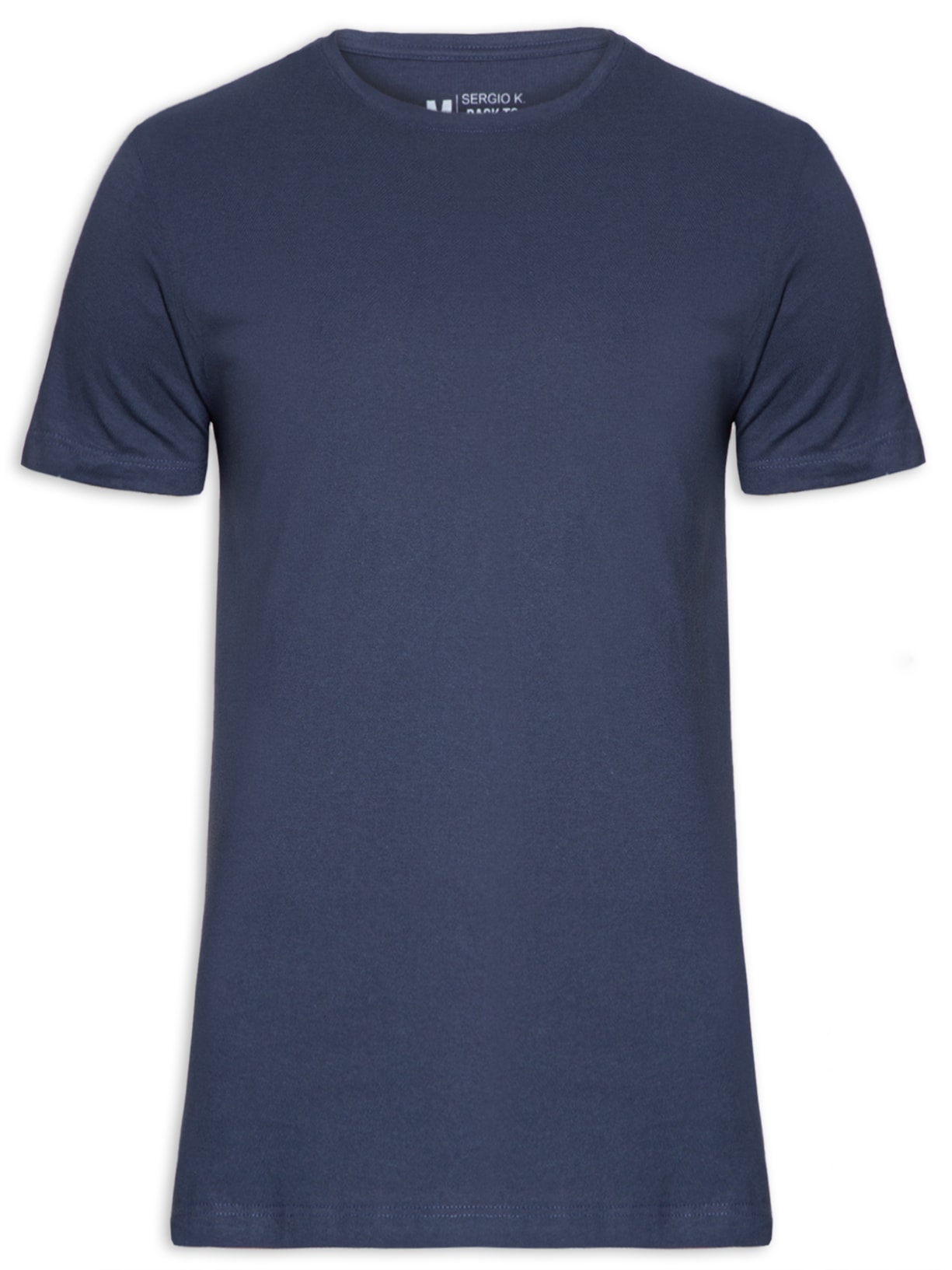 Camiseta Masculina Basica Gola Careca - Azul