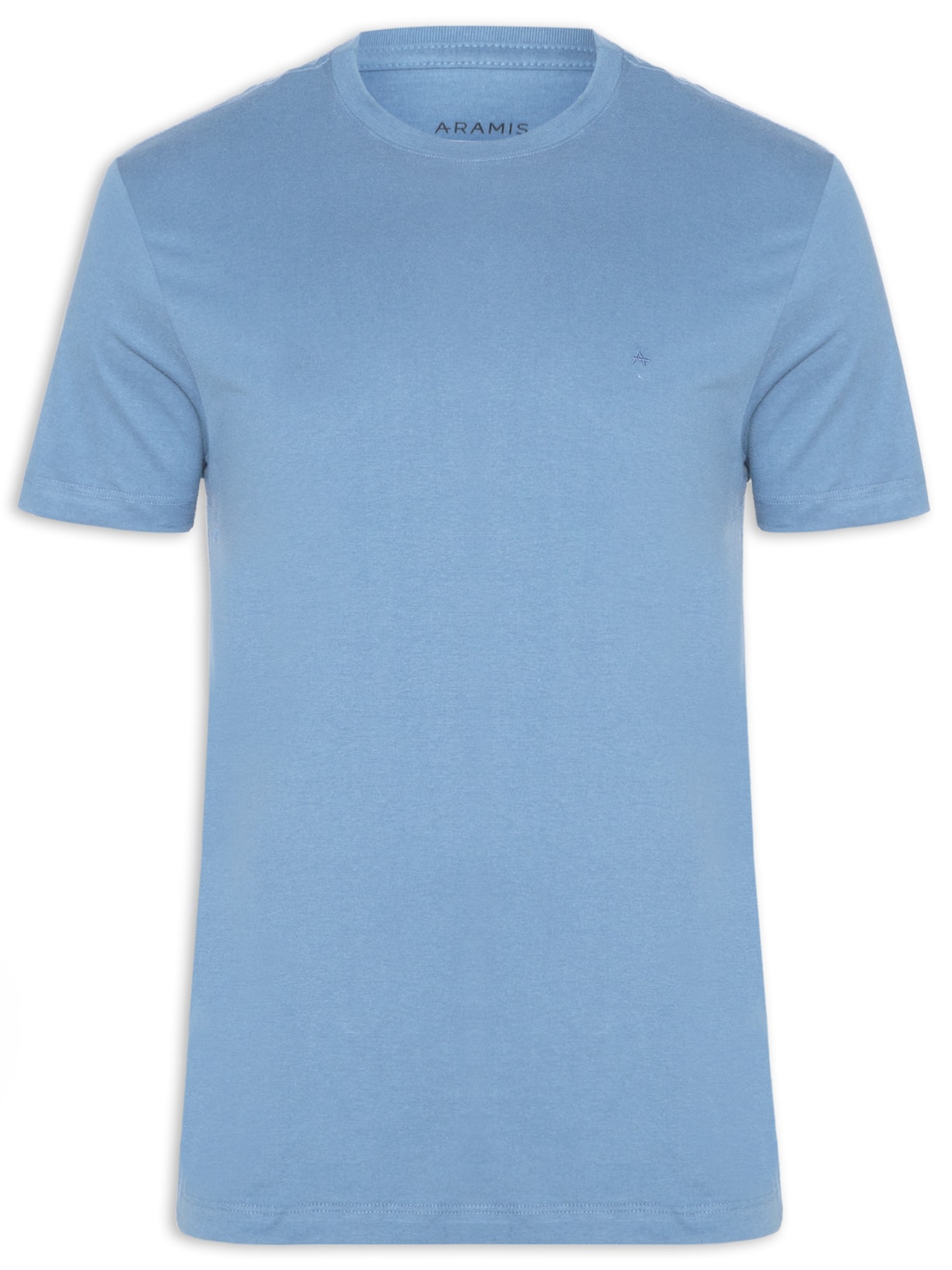 Camiseta Masculina Básica Gola Careca - Azul