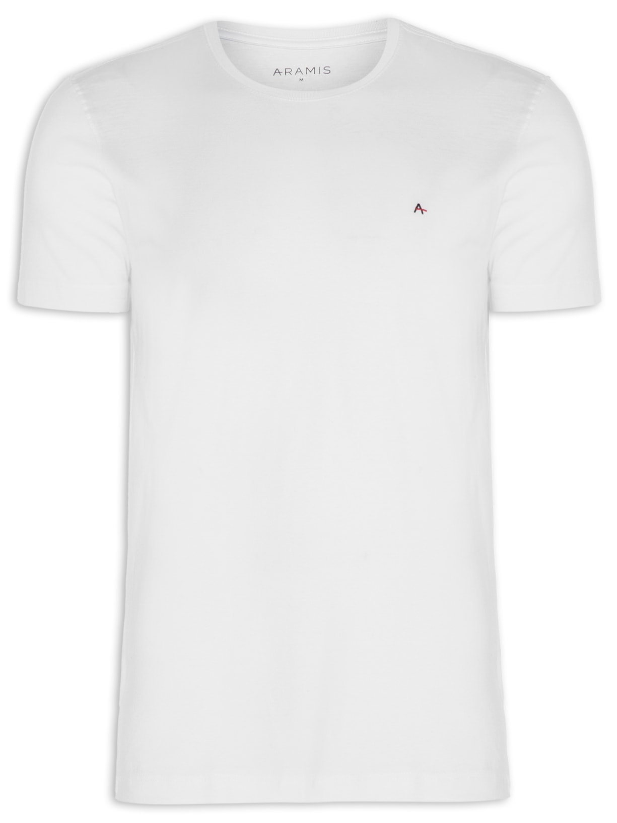 Camiseta Masculina Básica Gola Careca - Branco