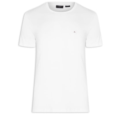 Camiseta Masculina Básica Gola Careca - Branco