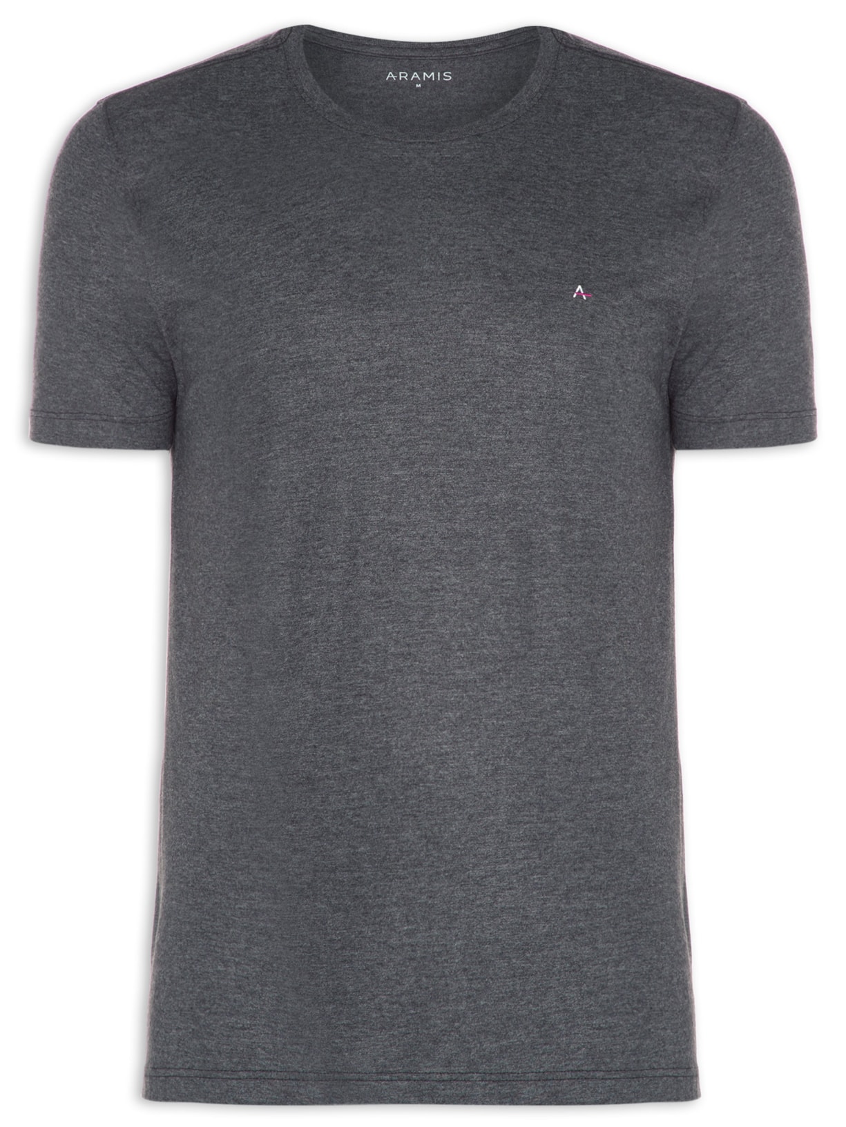 Camiseta Masculina Básica Gola Careca - Cinza