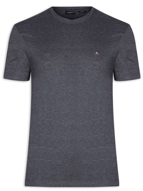 Camiseta Masculina Básica Gola Careca - Cinza