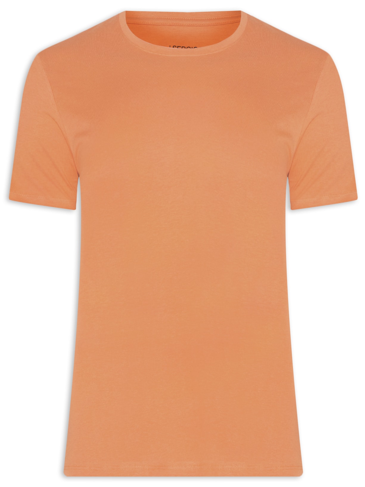 Camiseta Masculina Básica Gola Careca - Laranja