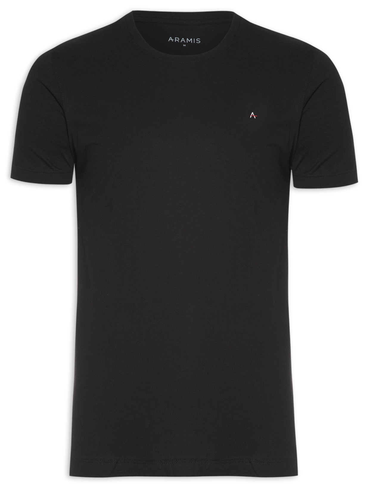 Camiseta Masculina Básica Gola Careca - Preta