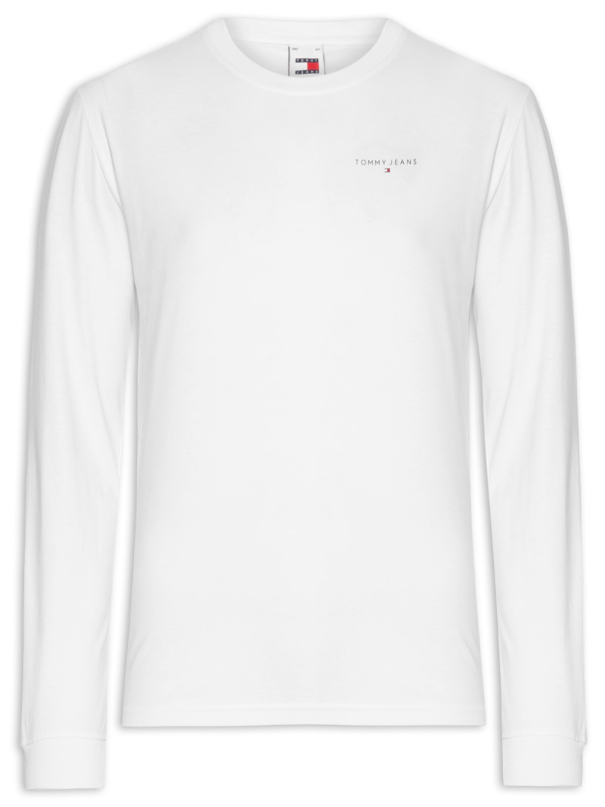 Camiseta Masculina Básica Linear Logo Slim Fit - Branco
