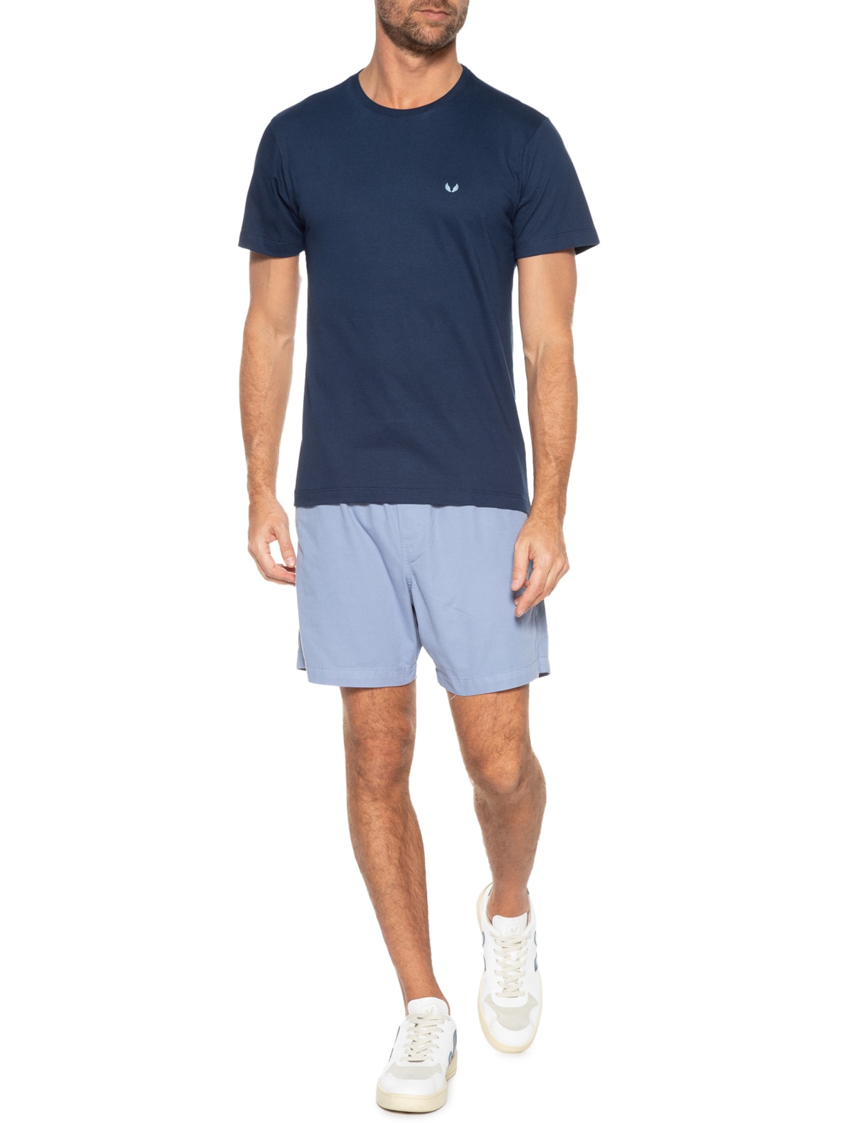 Camiseta Masculina Básica Logo Azul Spirito Santo