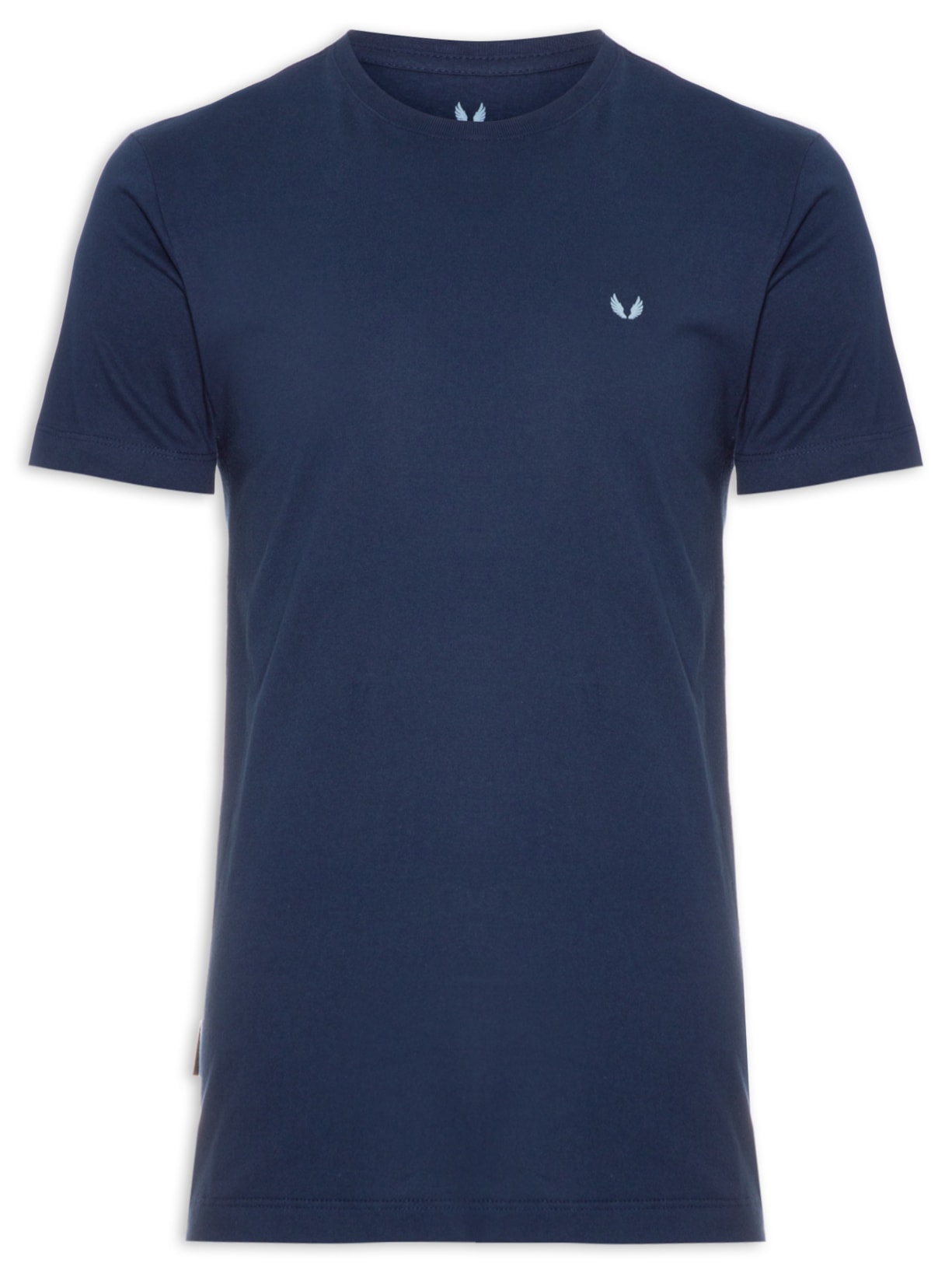 Camiseta Masculina Básica Logo - Azul