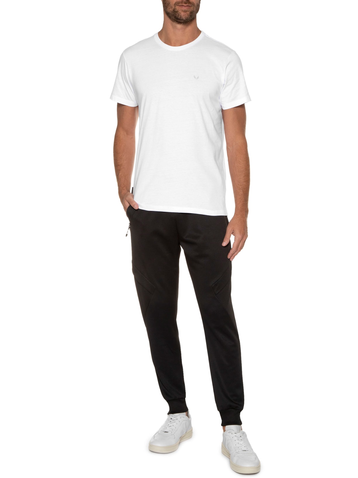 Camiseta Masculina Básica Logo Branco Spirito Santo