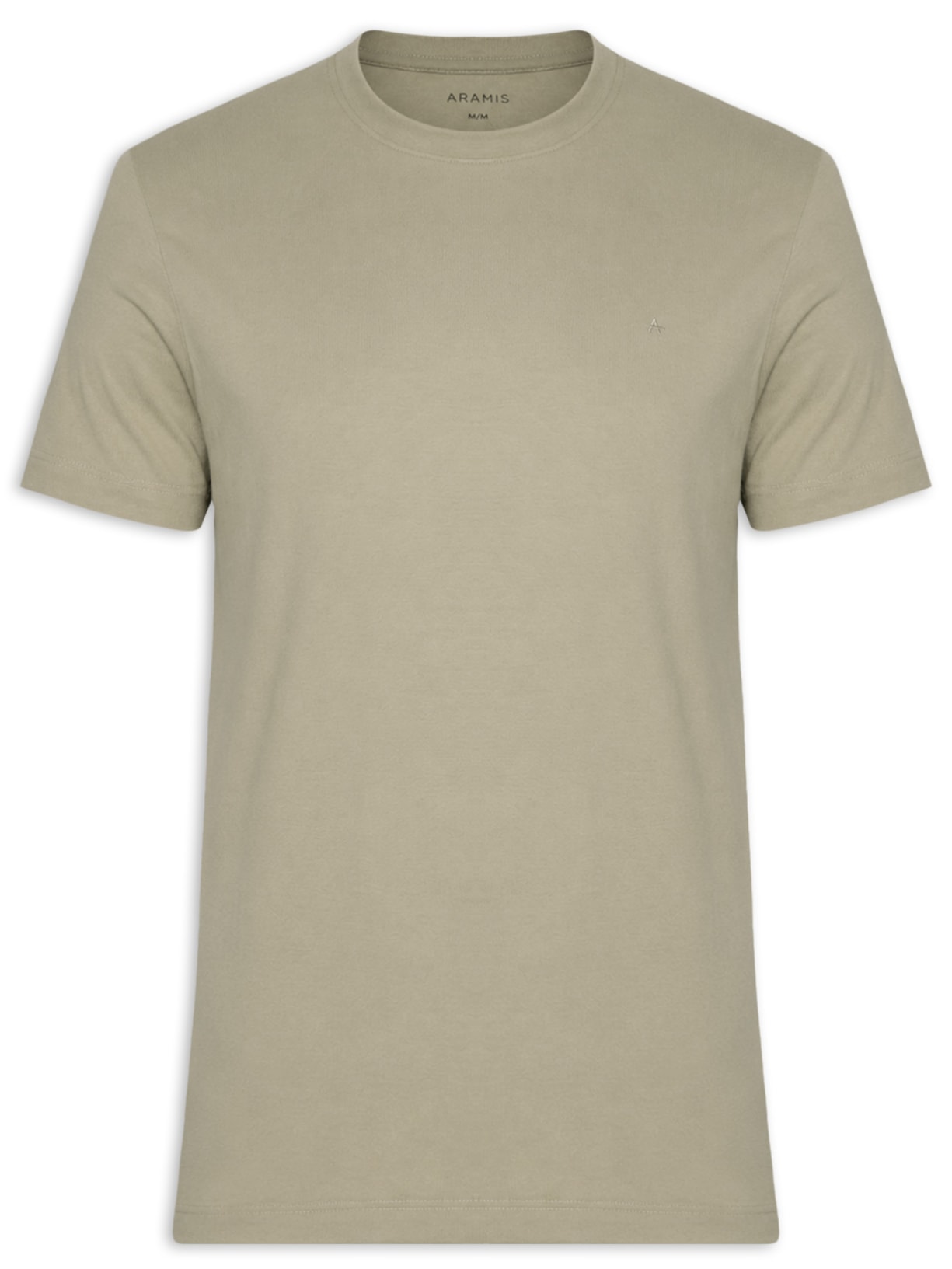 Camiseta Masculina Básica Logo Surton Bege Aramis