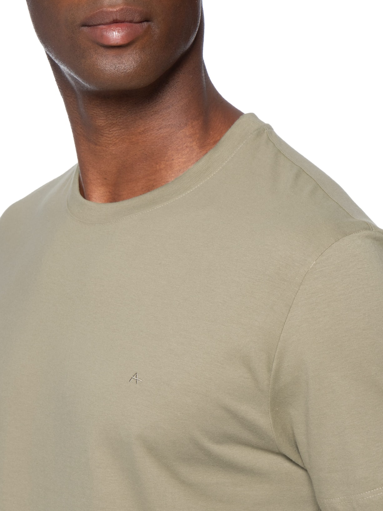 Camiseta Masculina Básica Logo Surton Bege Aramis
