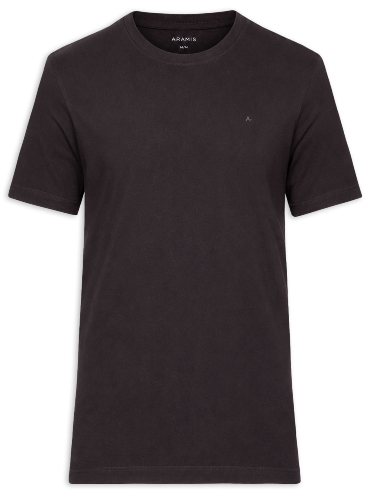 Camiseta Masculina Básica Logo Surton Marrom Aramis