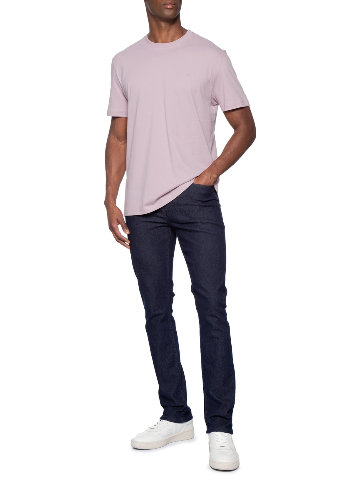 Camiseta Masculina Básica Logo Surton Rosa Aramis