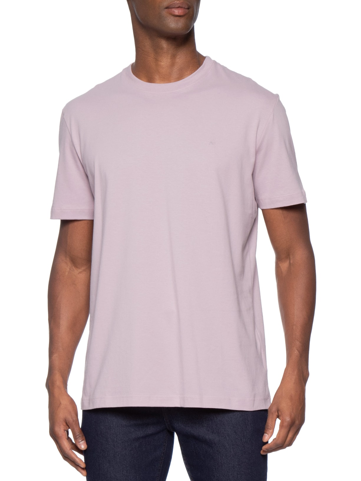 Camiseta Masculina Básica Logo Surton Rosa Aramis