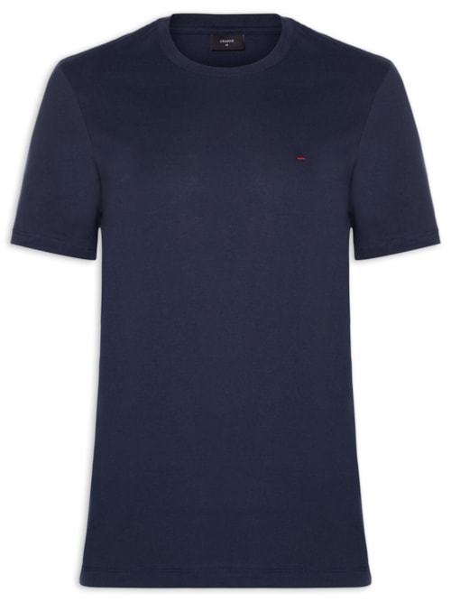 Camiseta Masculina Básica Manga Curta - Azul