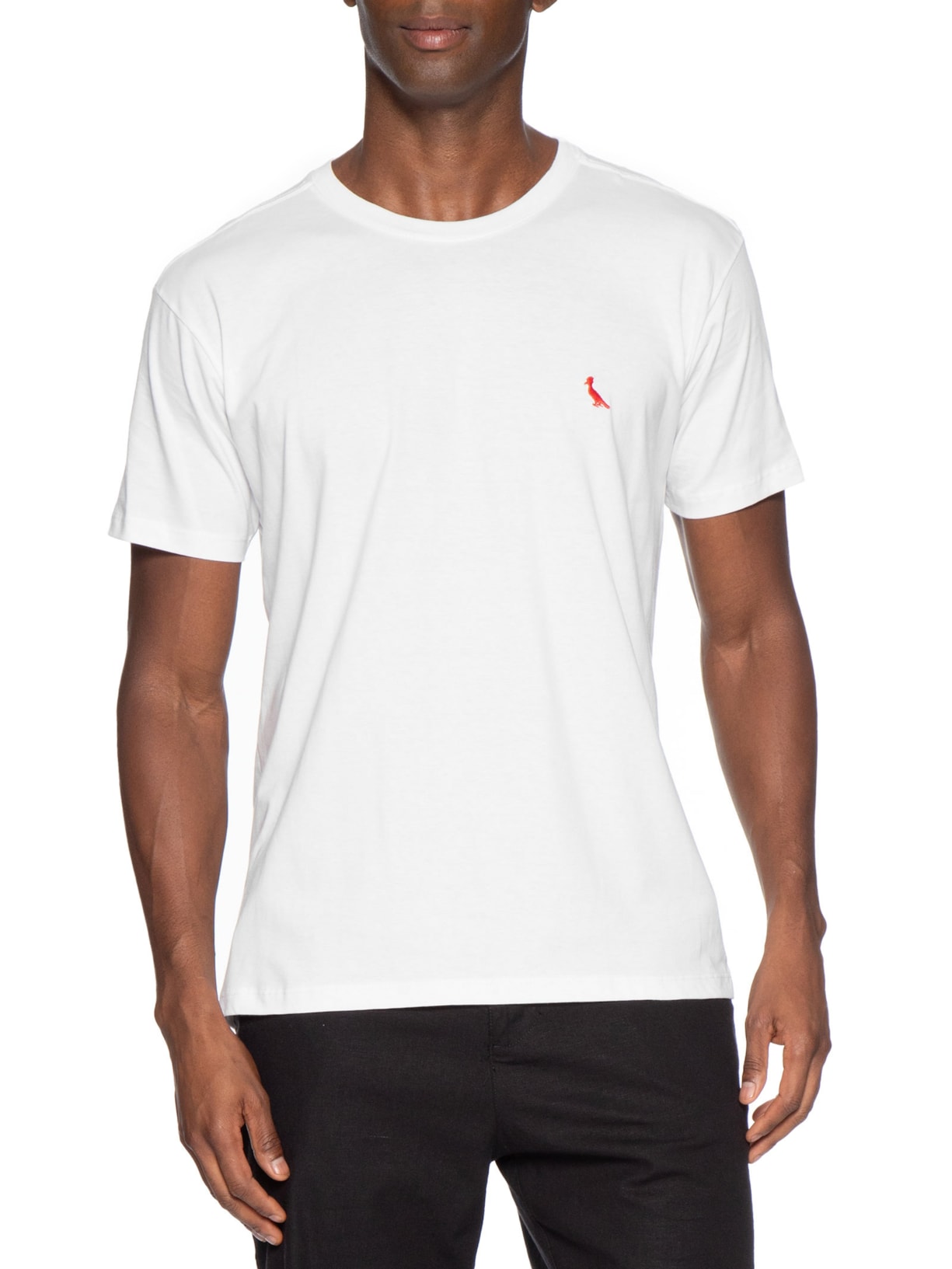 Camiseta Masculina Básica Manga Curta Branco Reserva