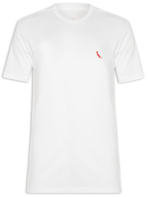 Camiseta Masculina Básica Manga Curta - Branco