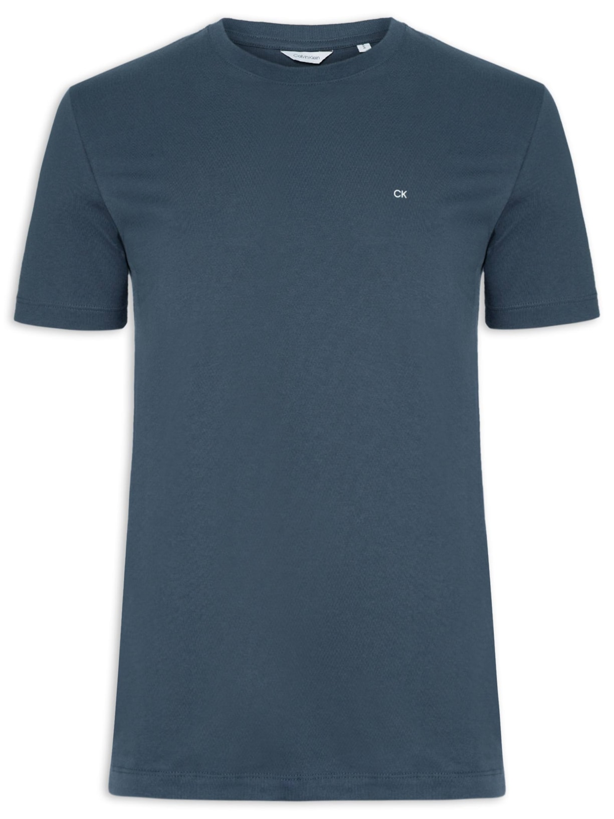 Camiseta Masculina Básica Meia Malha - Azul