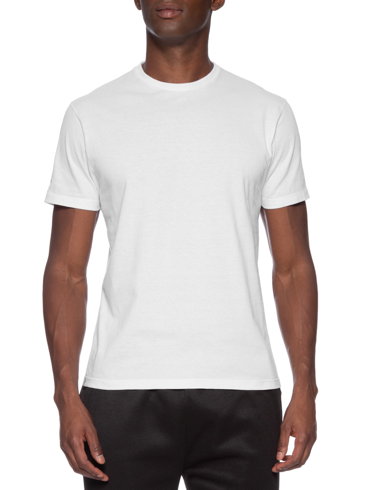 Camiseta Masculina Básica Modelo Slim Branco Basiq Men