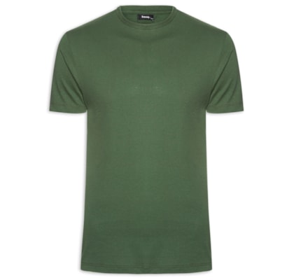 Camiseta Masculina Básica Modelo Slim - Verde