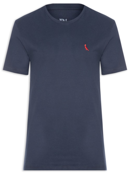 Camiseta Masculina Básica Namorados - Azul