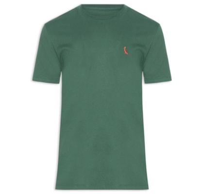 Camiseta Masculina Básica Namorados - Verde