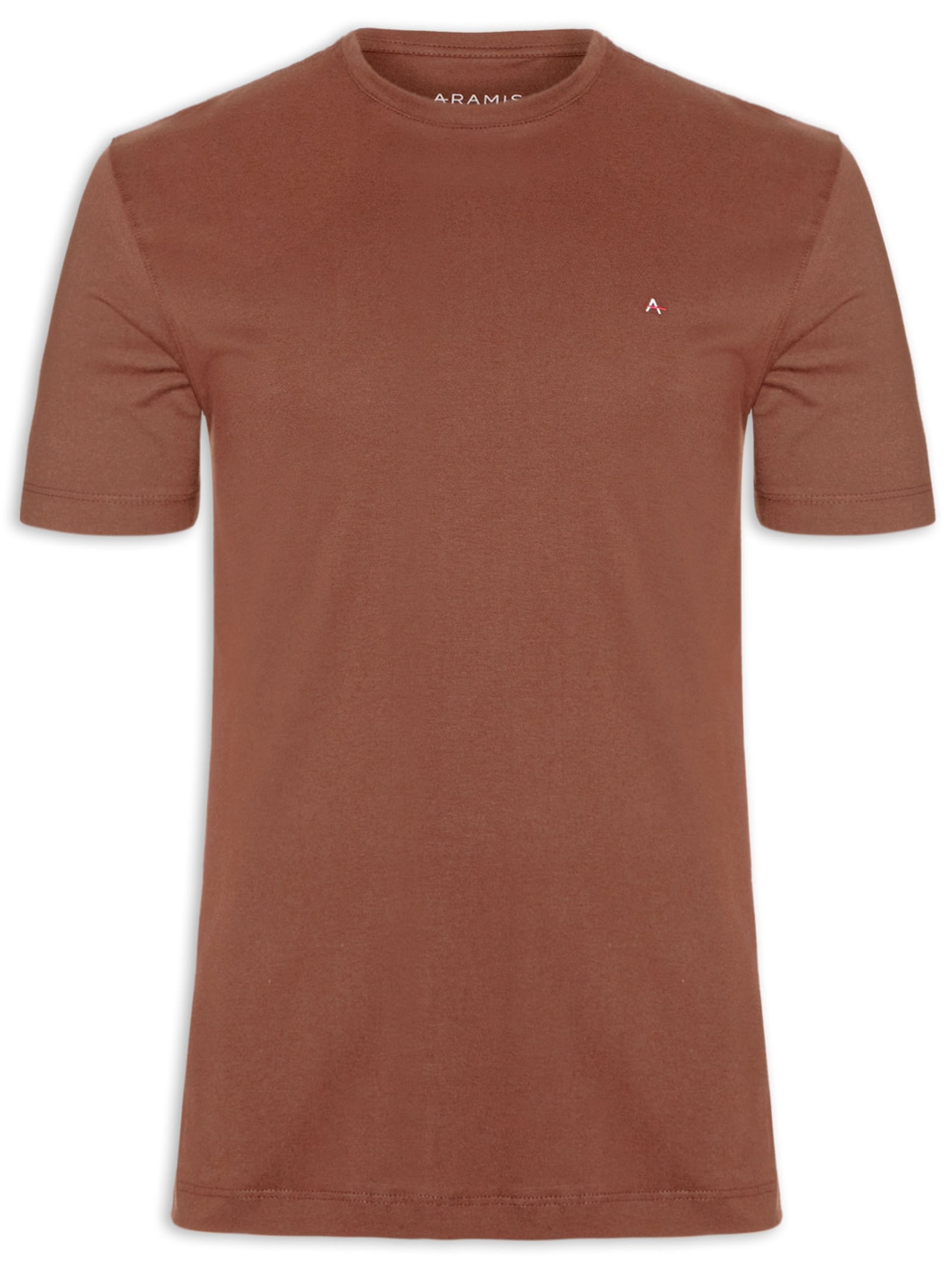 Camiseta Masculina Básica (PA) - Marrom