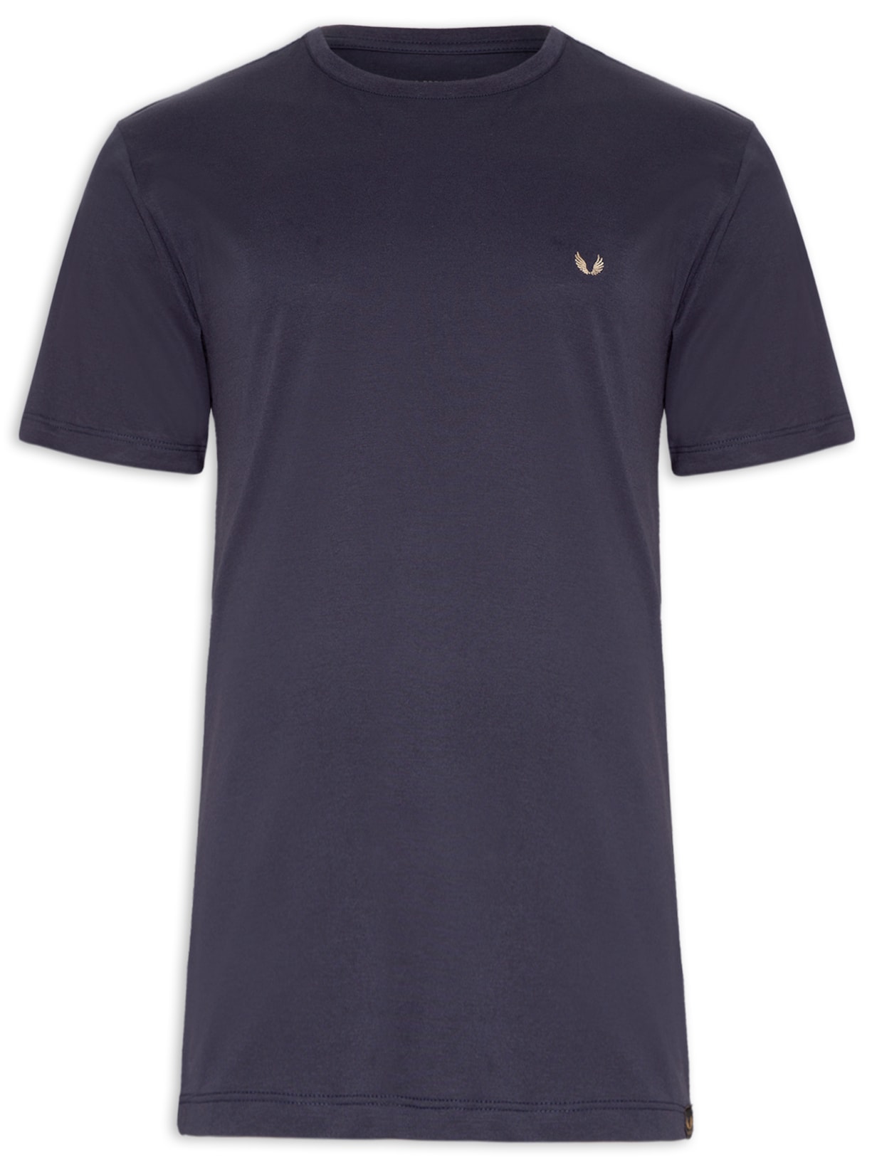 Camiseta Masculina Básica Pima Cotom - Azul