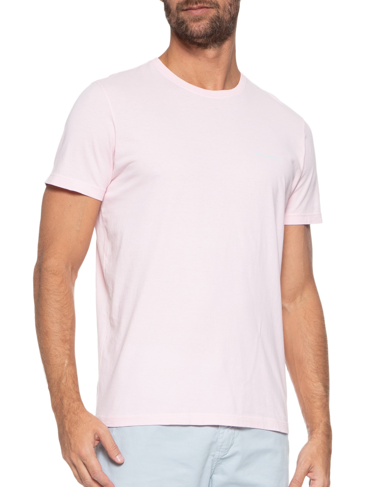 Camiseta Masculina Básica Pine Rosa Pineapple