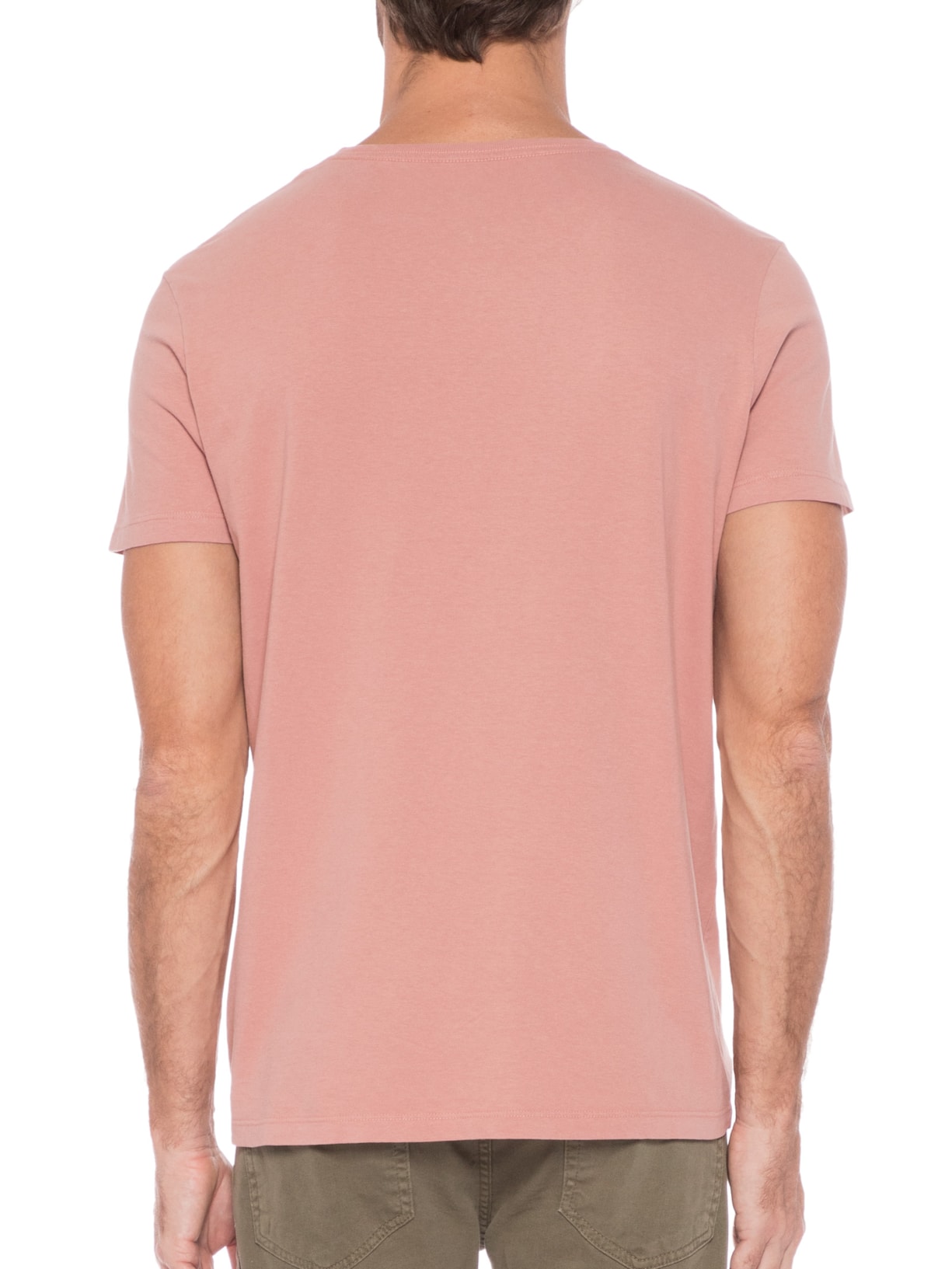 Camiseta Masculina Básica Pine Rosa Pineapple