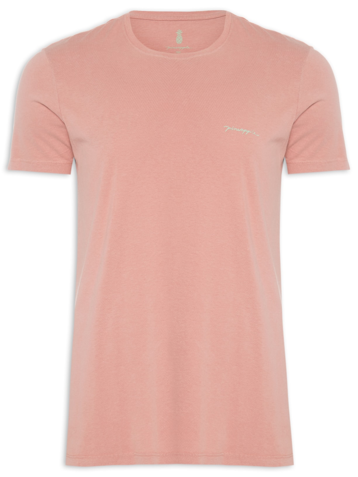 Camiseta Masculina Básica Pine Rosa Pineapple