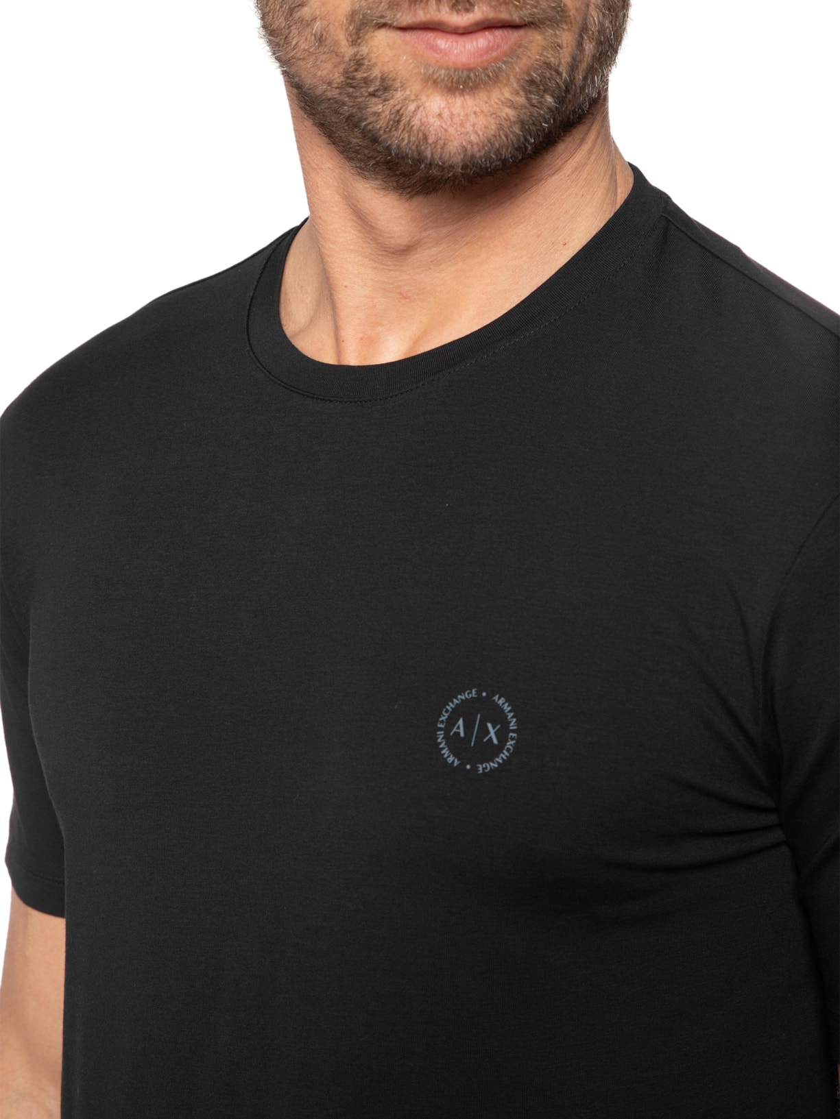 Camiseta Masculina Básica Preto Armani Exchange