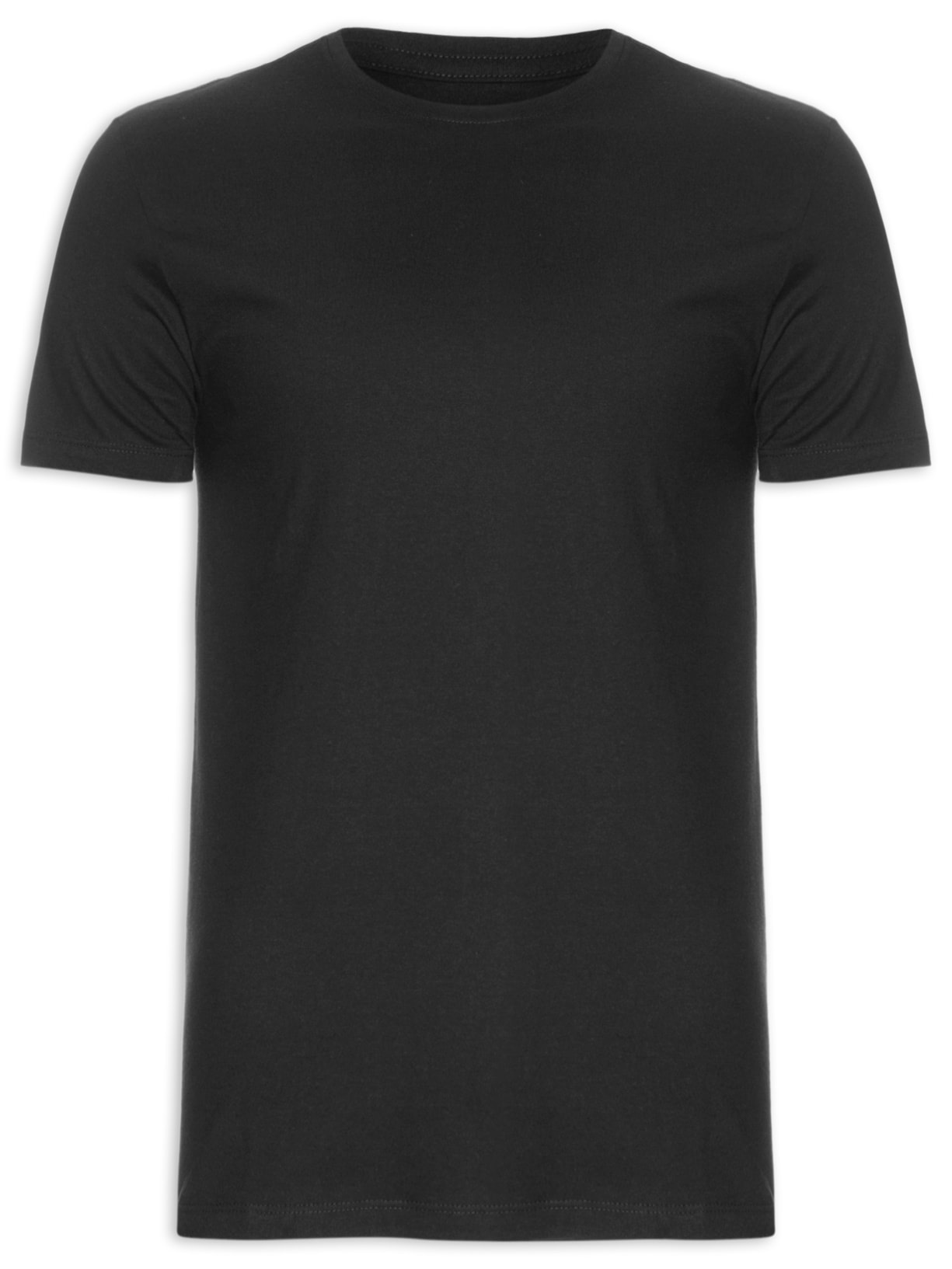 Camiseta Masculina Basica - Preto