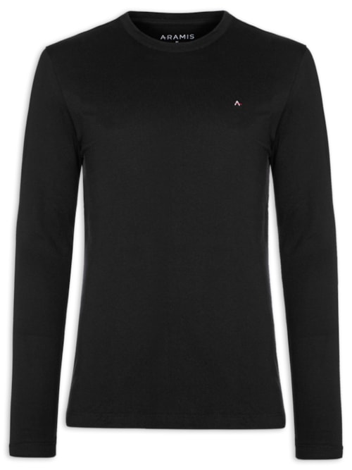 Camiseta Masculina Básica - Preto
