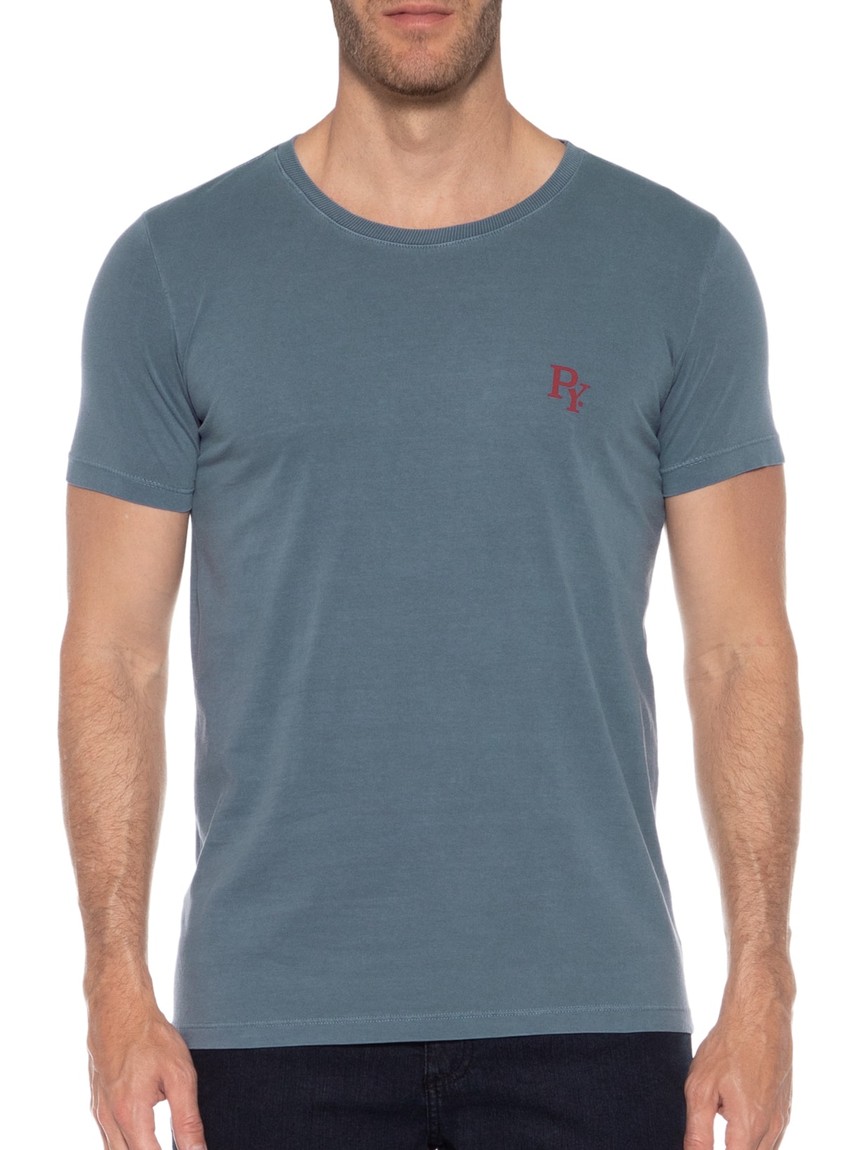 Camiseta Masculina Básica Py Azul Purple Yellow