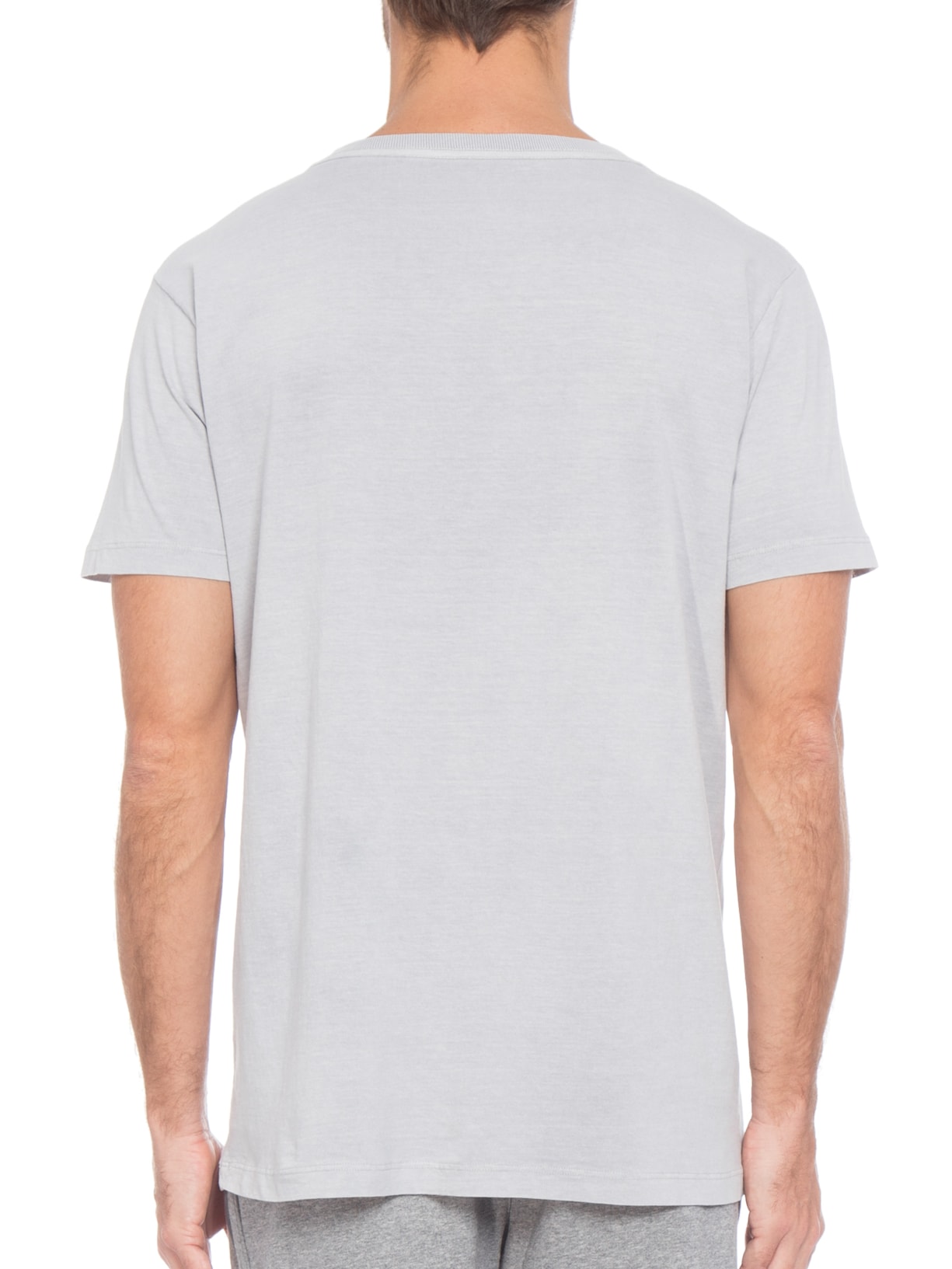 Camiseta Masculina Básica Py Cinza Purple Yellow