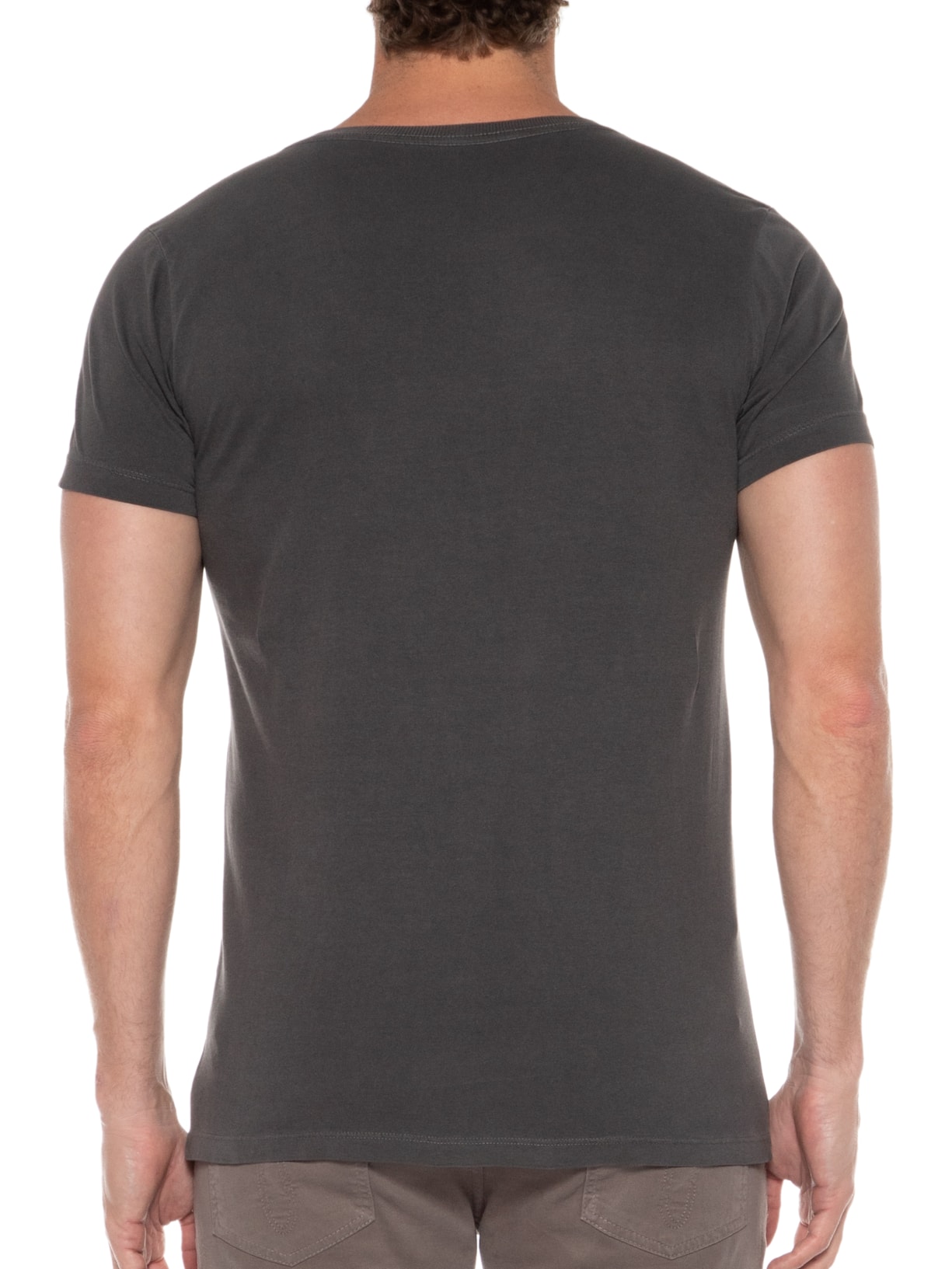 Camiseta Masculina Básica Py Cinza Purple Yellow