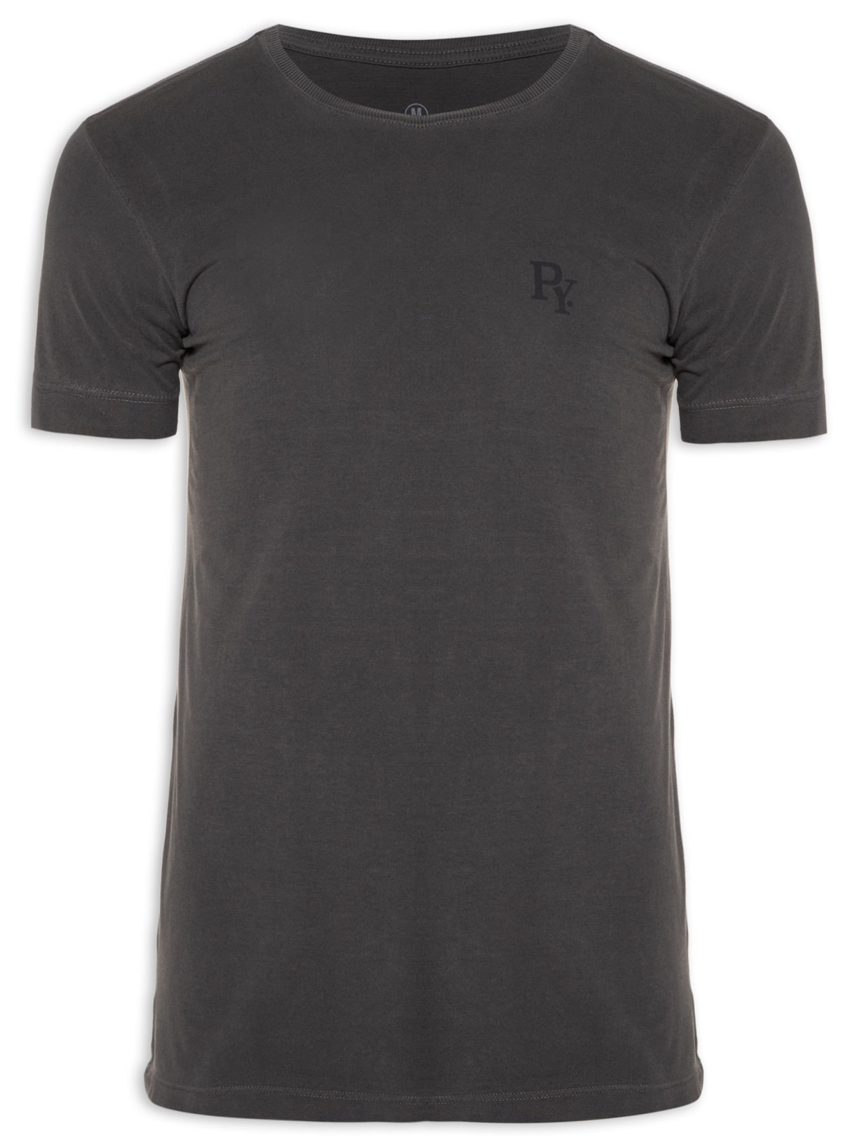 Camiseta Masculina Básica Py Cinza Purple Yellow