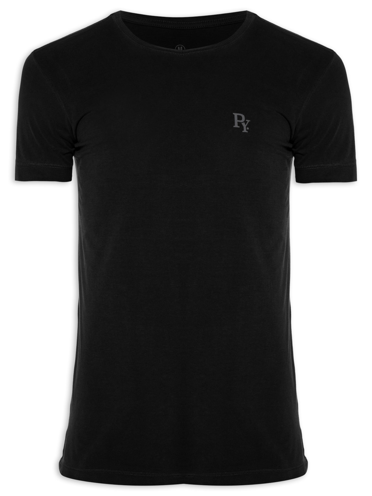 Camiseta Masculina Básica Py - Preto
