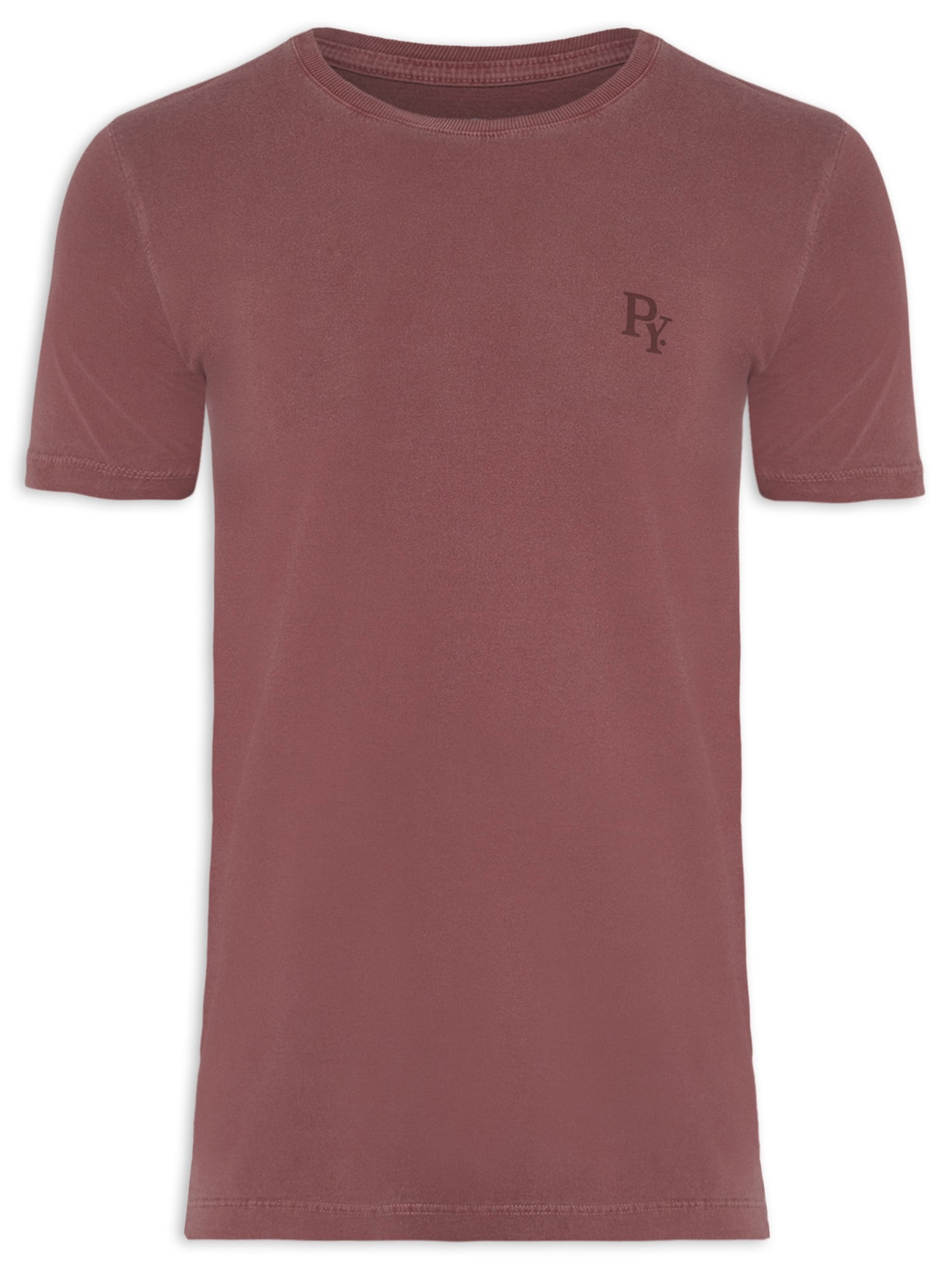Camiseta Masculina Básica Py - Vinho