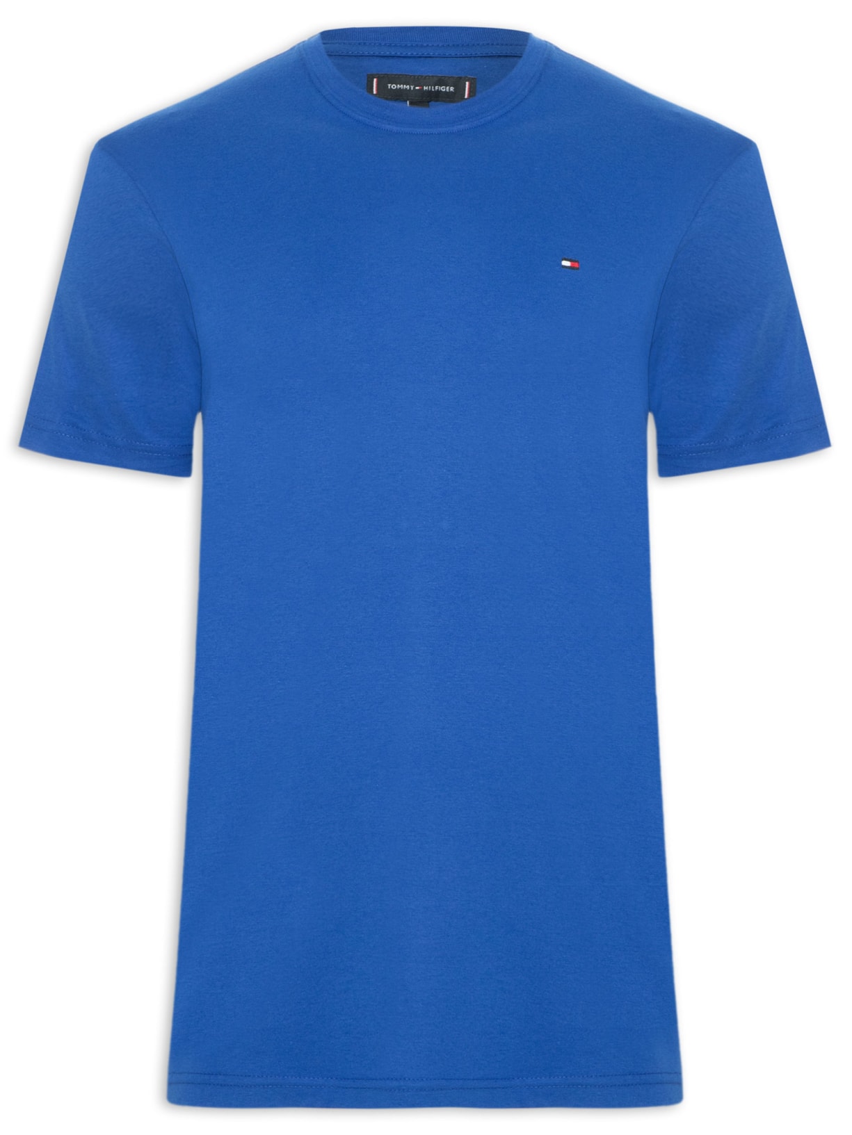 Camiseta Masculina Básica Regular Fit Em Algodão - Azul