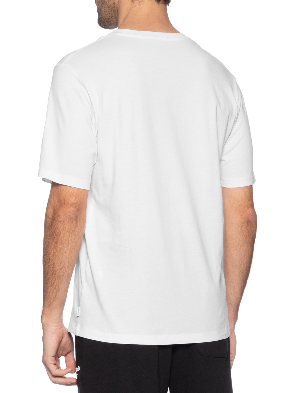 Camiseta Masculina Básica Regular Fit Em Algodão Orgânico Branco Jack & Jones