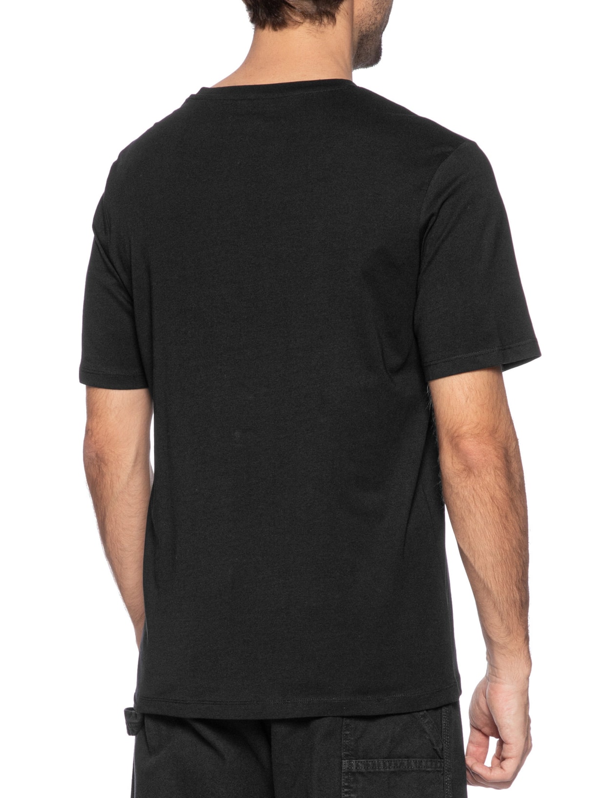 Camiseta Masculina Básica Regular Fit Em Algodão Orgânico Preto Jack & Jones