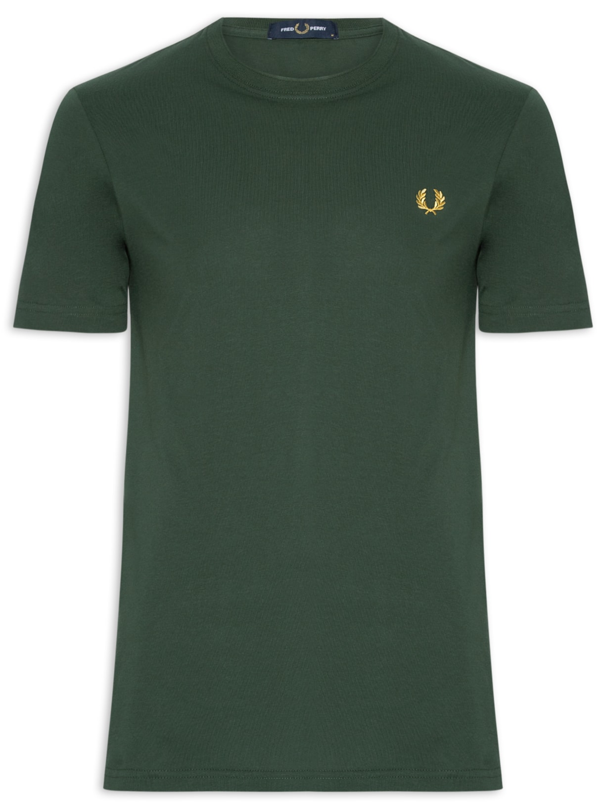 Camiseta Masculina Básica Regular Fit Gola Careca Em Algodão - Verde