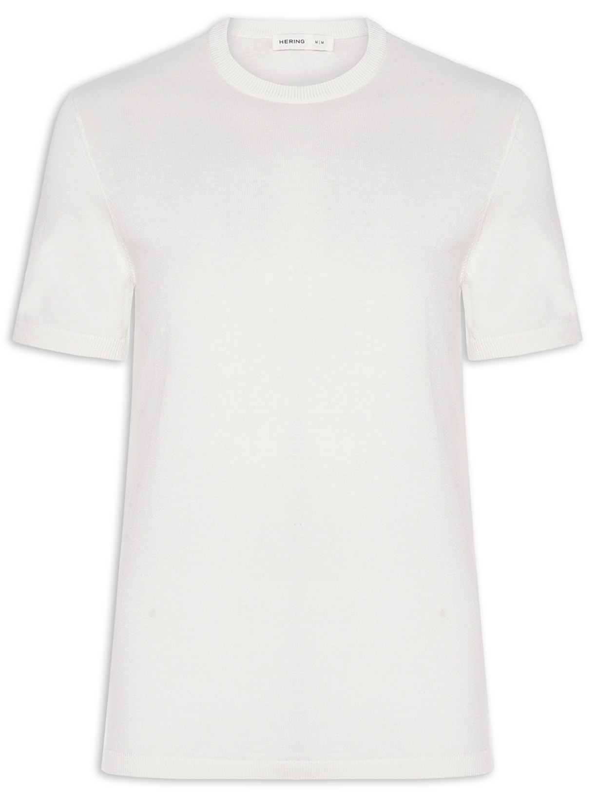 Camiseta Masculina Básica Regular Fit  Off White Hering